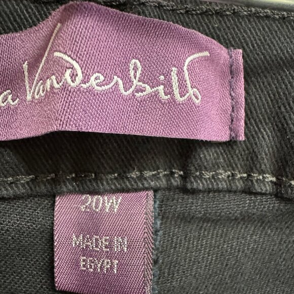 NWT Gloria Vanderbilt Black Jeans -20W Average - Picture 4 of 6